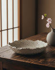 Banko-ware White Spiral Textured Plate