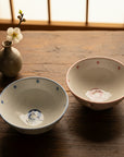 Mino-ware Moon & Rabbit Bowl Pair