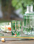 Kagami Edo Kiriko Sake Glass Set - Bamboo Stem 竹の膳