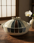 Saji Pottery Banko-ware Blue Tokusa Clay Pot