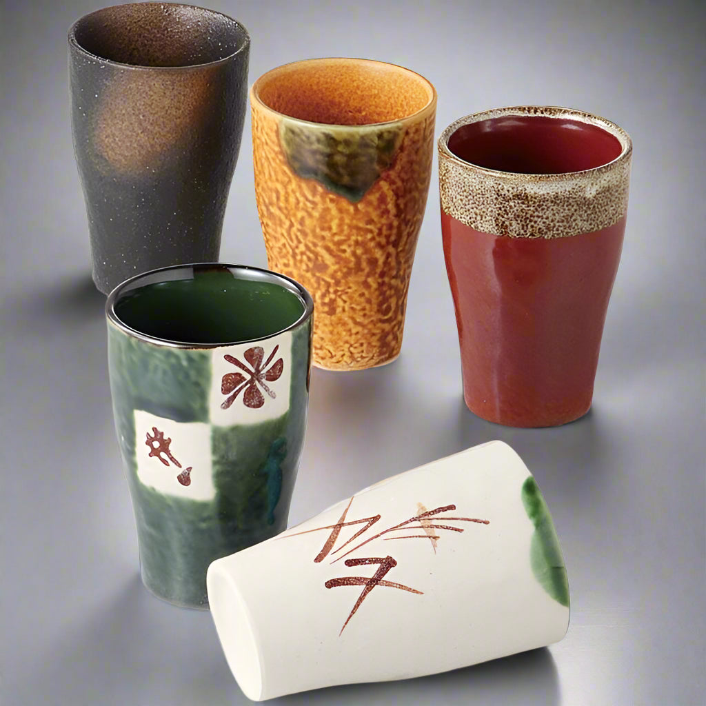 Mino-ware Tall Cup Set