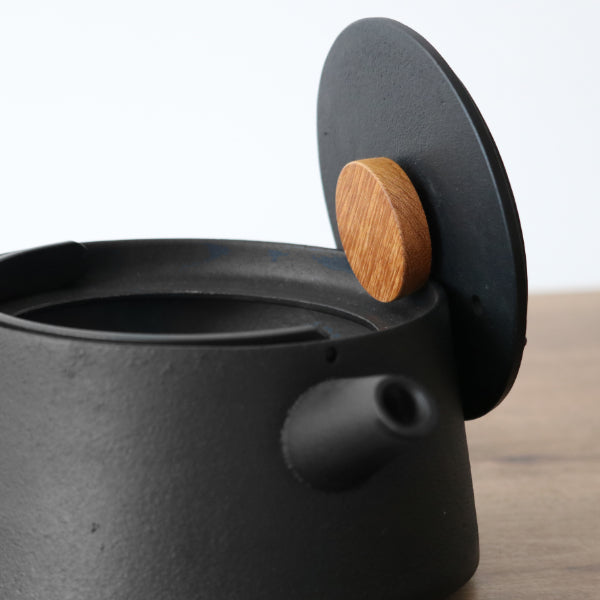 Nanbu Tekki Itchudo Tetsubin Japanese Cast Iron Kettle Hakeme 1.3L...