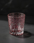 Yamada Glass Edo Kiriko Crystal Whisky Glass - Sazanami 漣 (Pink)