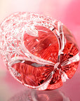 Edo Kiriko Whisky Glass by Junichi Nabetani - Jewel Chrysanthemum & Sakura 玉菊桜 (Red)