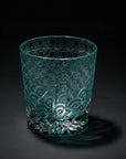 Yamada Glass Edo Kiriko Crystal Whisky Glass - Sazanami 漣 (Green)