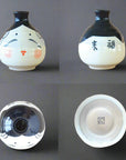 Mino-ware Okame Face Sake Set
