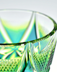 Satsuma Kiriko Two-tone Crystal Whisky Glass - Cut 213 (Three Colours)