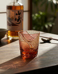 Yamada Glass Edo Kiriko Crystal Whisky Glass - Hado 波動 (Amber Gold)