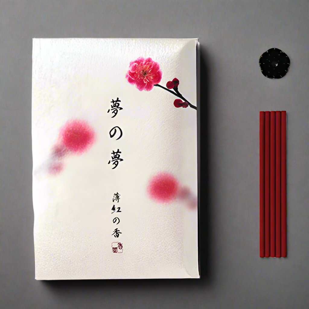 Nippon Kodo - Pink Plum Flower (White Floral)