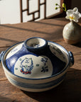 Saji Pottery Banko-ware Lucky Cat Clay Pot