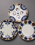 Mino-ware Nanpu Zephyr Plate Set 3pcs
