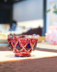 Satsuma Kiriko Two-tone Sake Cup Jewel