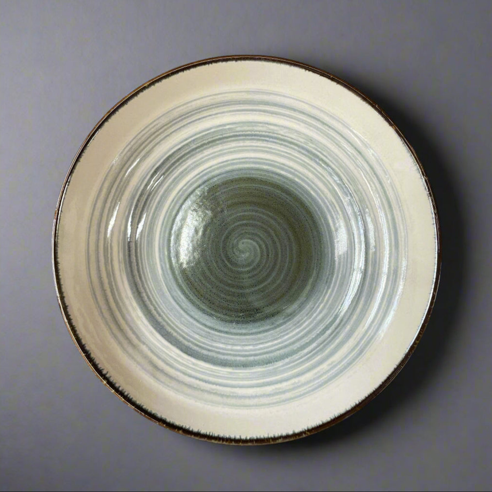 Fukui Craft Brushed Blue Plate