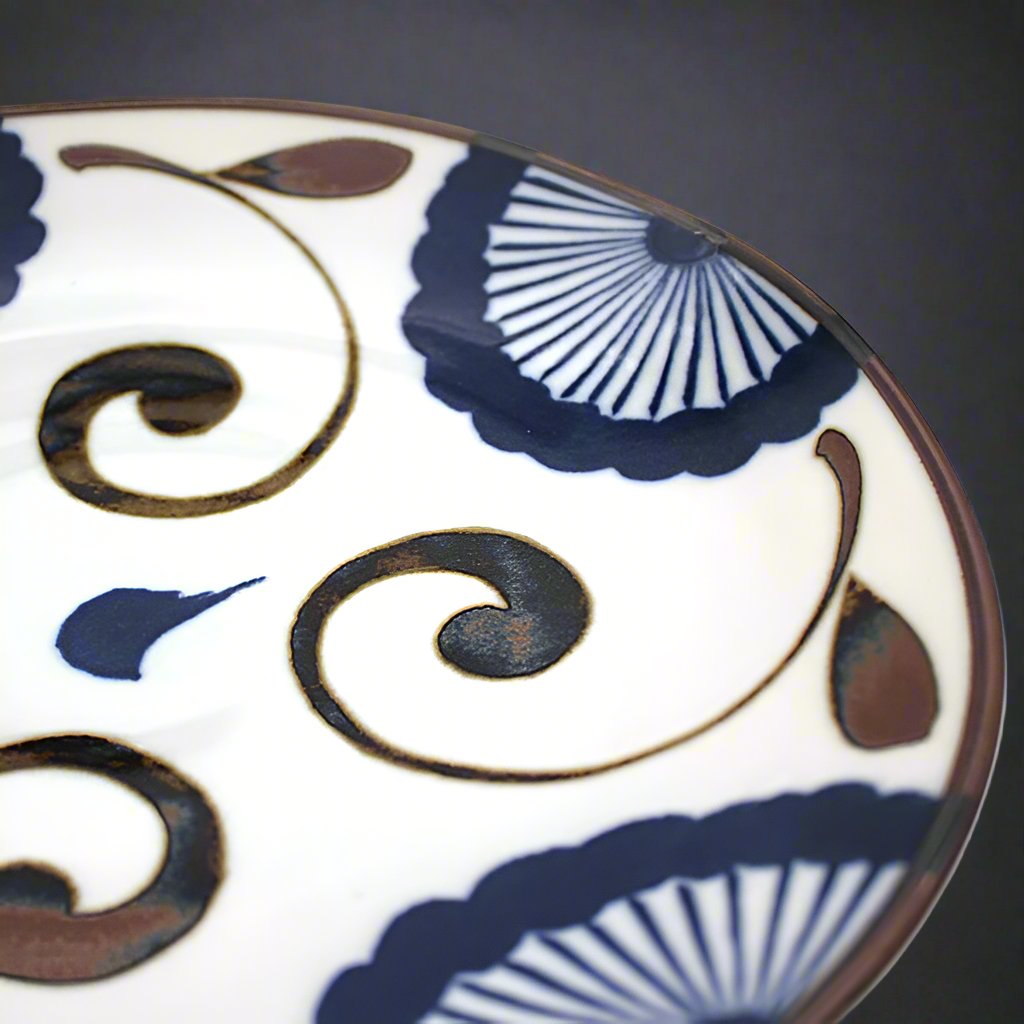 Mino-ware Nanpu Zephyr Plate Set 3pcs
