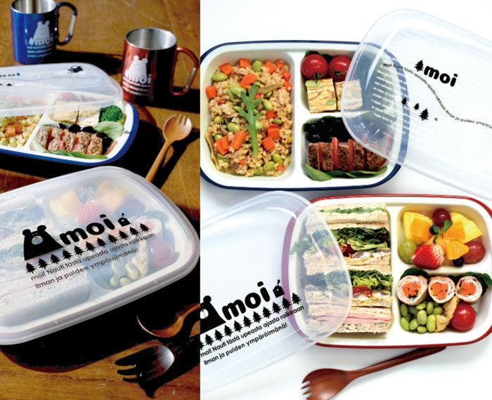 Moi Plastic Lunch Box Two Colors