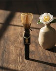 Bamboo Matcha Tea Whisk & Rest Set- Two Colors