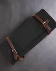 Canvas Knife Roll (10 Slot) - Hokusai - Red Fuji