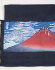 Canvas Knife Roll (10 Slot) - Hokusai - Red Fuji