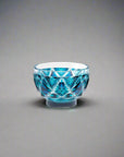 Satsuma Kiriko Two-tone Crystal Sake Glass - Sueru 寿恵瑠 (Three Colours)