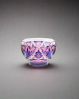 Satsuma Kiriko Two-tone Crystal Sake Glass - Sueru 寿恵瑠 (Three Colours)