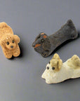 Shigaraki Puppy Chopstick Rest Set 3 pcs