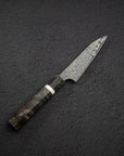 Nigara Anmon SG2 Raindrop Damascus Petty 120mm Birch Handle