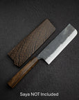 Hatsukokoro Kurogane Blue 2 Kurouchi Nakiri 165mm Black Chacate