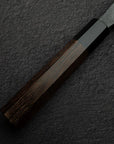 Hatsukokoro Kurokaze Blue 2 Kurouchi K-Tip Deba 150mm Double Bevel