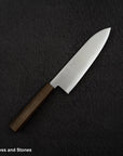 Hatsukokoro Hayabusa SG2 Migaki Santoku 180mm Black Chacate