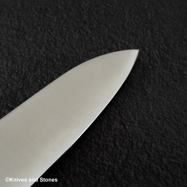 Hatsukokoro Hayabusa SG2 Migaki Santoku 180mm Black Chacate