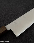 Hatsukokoro Hayabusa SG2 Migaki Santoku 180mm Black Chacate