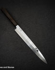 Hatsukokoro FAXR2 Powdered Steel Yanagiba 240mm Mirror Polish Ebony