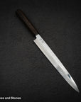 Hatsukokoro FAXR2 Powdered Steel Yanagiba 240mm Mirror Polish Ebony