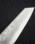 Hatsukokoro Ginrei Ginsan K-tip Gyuto 205mm Nashiji Ebony
