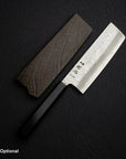 Hatsukokoro Ginrei Ginsan Nakiri 165mm Nashiji Ebony