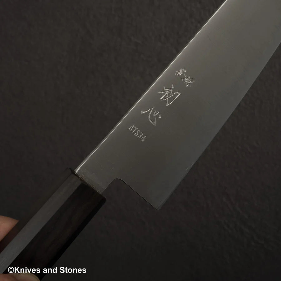 Hatsukokoro Hayabusa ATS34 Sanmai Bunka 180mm