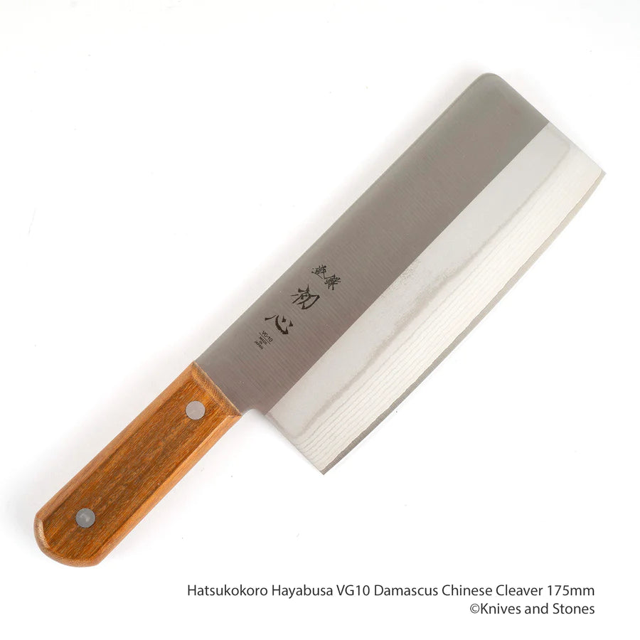 Hatsukokoro Hayabusa VG10 Damascus Chinese Cleaver 175mm