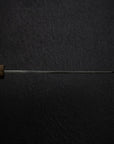 Hatsukokoro Kurogane Blue 2 Kurouchi Honesuki 150mm Double Bevel Black Chacate