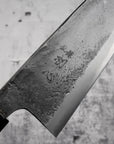 Hatsukokoro Kurokaze Blue 2 Deba 180mm Double Bevel Kurouchi