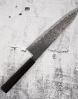 Hatsukokoro Ryuhyo SG2 Black Damascus Gyuto 210mm Ebony
