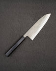 Hatsukokoro x Yoshikane SKD Nashiji Santoku 170mm Ebony Handle
