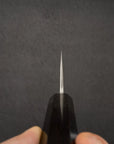 Hatsukokoro x Yoshikane SKD Nashiji Santoku 170mm Ebony Handle