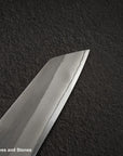 Yoshikane White 2 Nashiji Stainless Clad Bunka 170mm