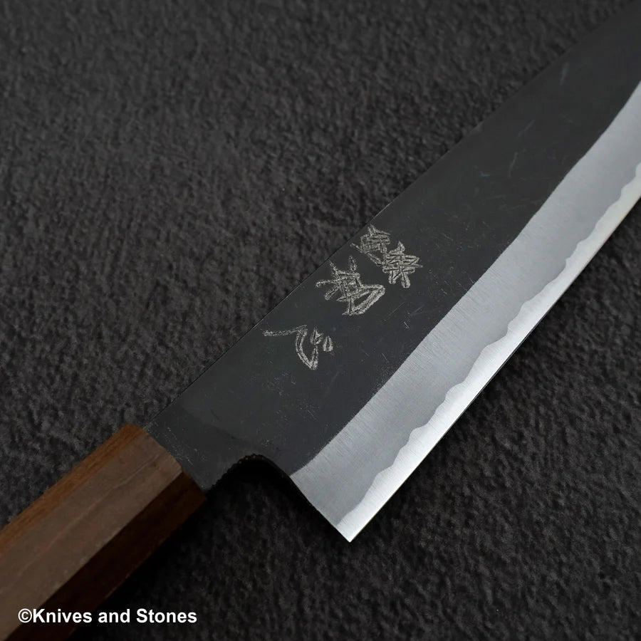 Hatsukokoro Aosagi Blue 2 Kurouchi Gyuto 240mm Black Chacate