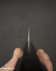 Hatsukokoro Hayabusa VG10 Damascus Tsuchime Gyuto 210mm Ebony Handle