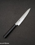 Hatsukokoro Hayabusa VG10 Damascus Tsuchime Petty 150mm Ebony Handle