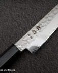 Hatsukokoro Hayabusa VG10 Damascus Tsuchime Petty 150mm Ebony Handle