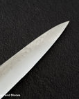 Hatsukokoro Hayabusa VG10 Damascus Tsuchime Sujihiki 270mm Ebony Handle