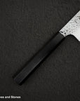 Hatsukokoro Hayabusa VG10 Tsuchime Sanmai Santoku 180mm Ebony