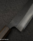 Hatsukokoro Kumokage Blue 2 Kurouchi Damascus Bunka 180mm